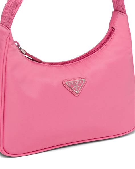 prada hot pink nylon bag|pink fluffy prada bag.